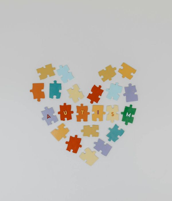 Abstract violet heart health wellness representation concept